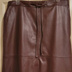 Imitation Leather skirt